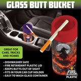 GLASS BUTT BUCKET - STORE SURPLUS NO DISPLAY - 6 PIECES PER PACK 24948L