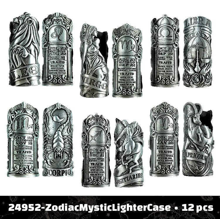 Zodiac Lighter Case - 12 Pieces Per Pack 24952L - Store Surplus No Display - 12 Pieces Per Pack 24952L STORE SURPLUS