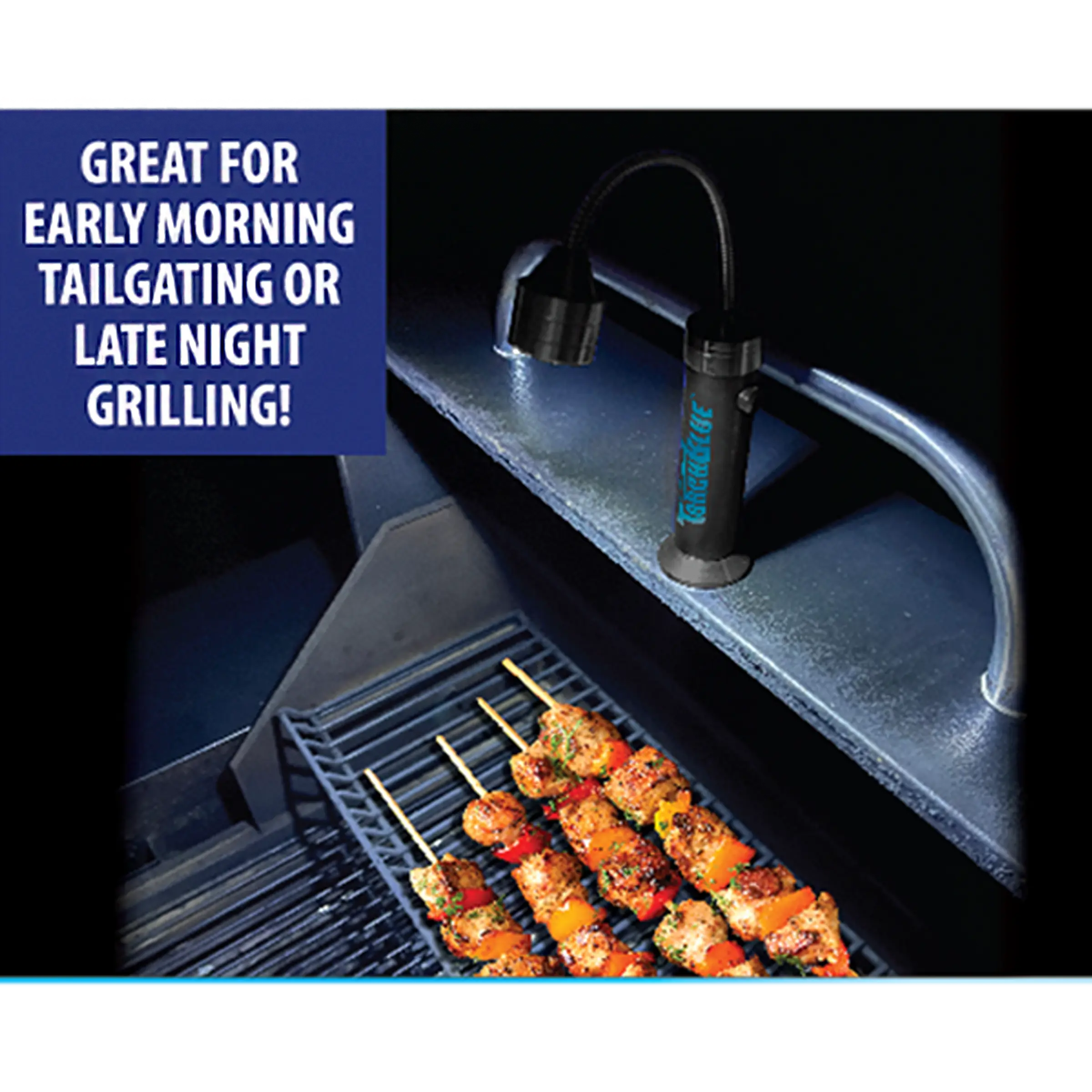 Grill LED Flashlight Matte Finish with Magnetic Stand - 6 Pieces Per Retail Ready Display 24969 WHOLESALE