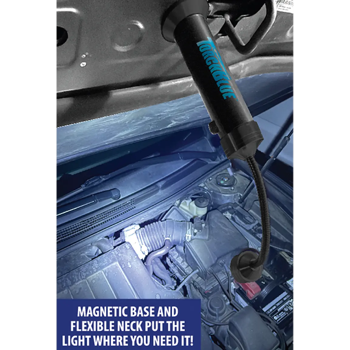 Grill LED Flashlight Matte Finish with Magnetic Stand - 6 Pieces Per Retail Ready Display 24969 WHOLESALE