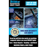 Grill LED Flashlight Matte Finish with Magnetic Stand - 6 Pieces Per Retail Ready Display 24969 WHOLESALE