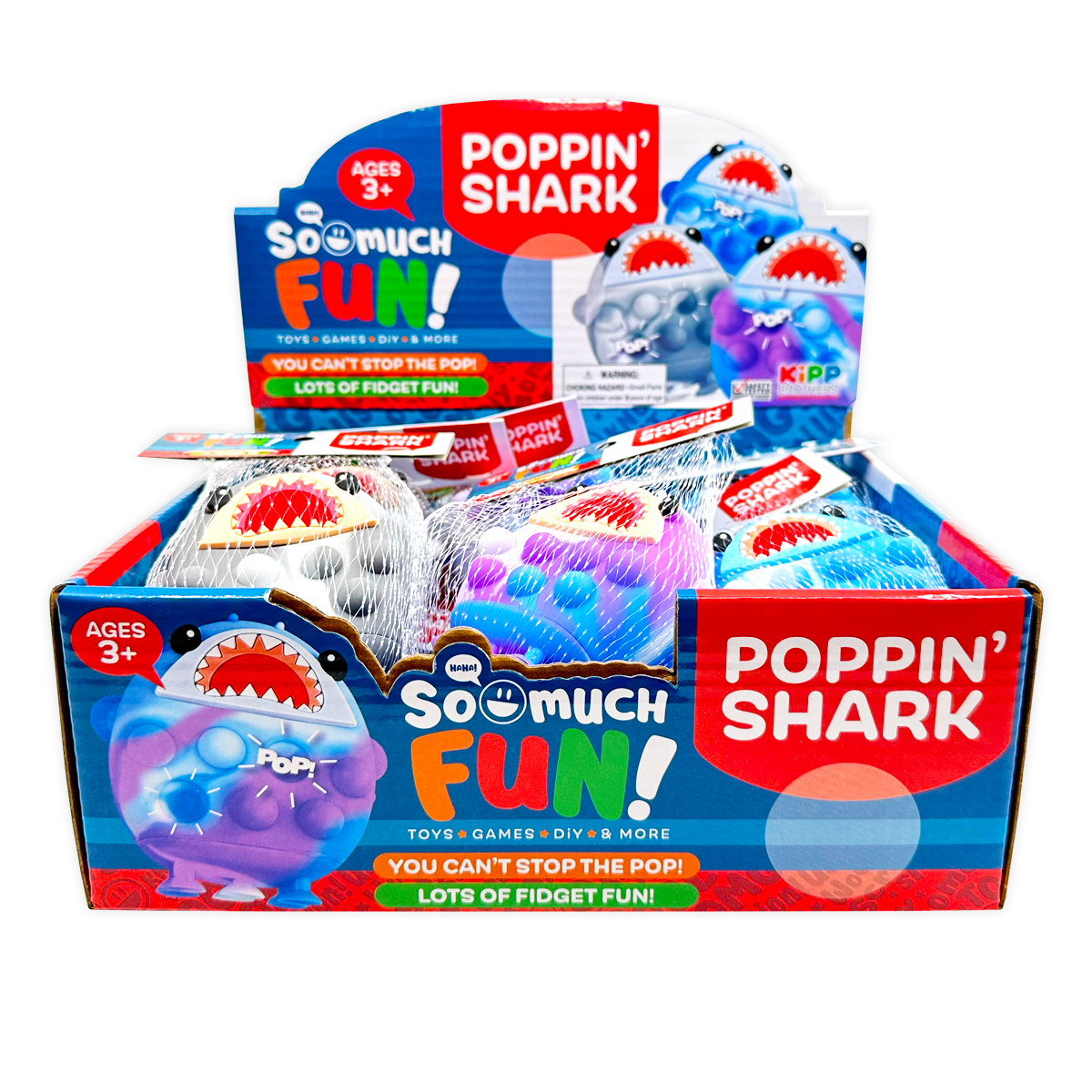 WHOLESALE POPPIN' SHARK BALL 12 PIECES PER DISPLAY 25004