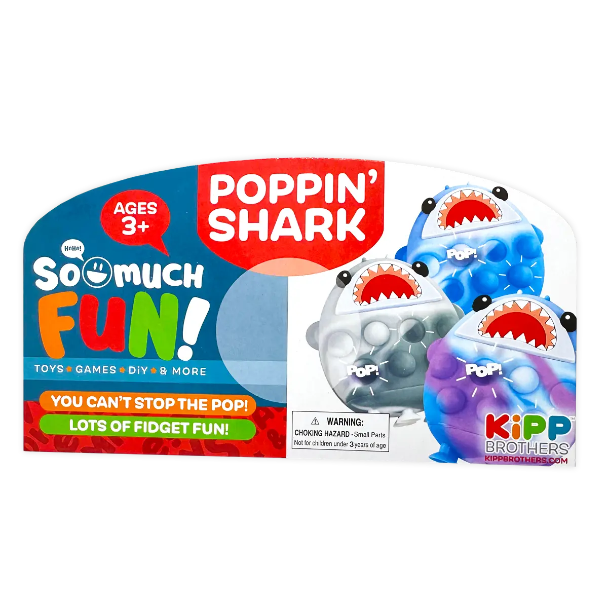 POPPIN' SHARK BALL - STORE SURPLUS NO DISPLAY - 12 PIECES PER PACK 25004L STORE SURPLUS