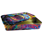 TIN BOX ROLLING TRAY - STORE SURPLUS NO DISPLAY - 8 PIECES PER PACK 25021L STORE SURPLUS