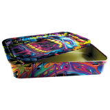 TIN BOX ROLLING TRAY - STORE SURPLUS NO DISPLAY - 8 PIECES PER PACK 25021L STORE SURPLUS