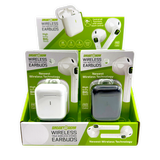 WHOLESALE WIRELESS EARBUDS 6 PIECES PER PACK 25046