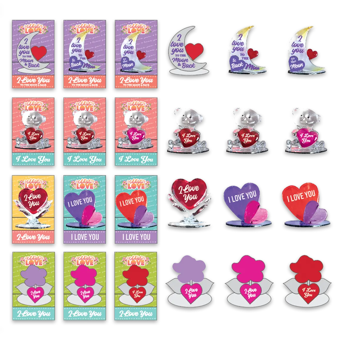 Glass Mini Keepsake - 12 Pieces Per Retail Ready Display 25047 WHOLESALE