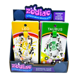 Zodiac 3-Piece Bead Bracelets - 12 Pieces Per Retail Ready Display 25069 WHOLESALE