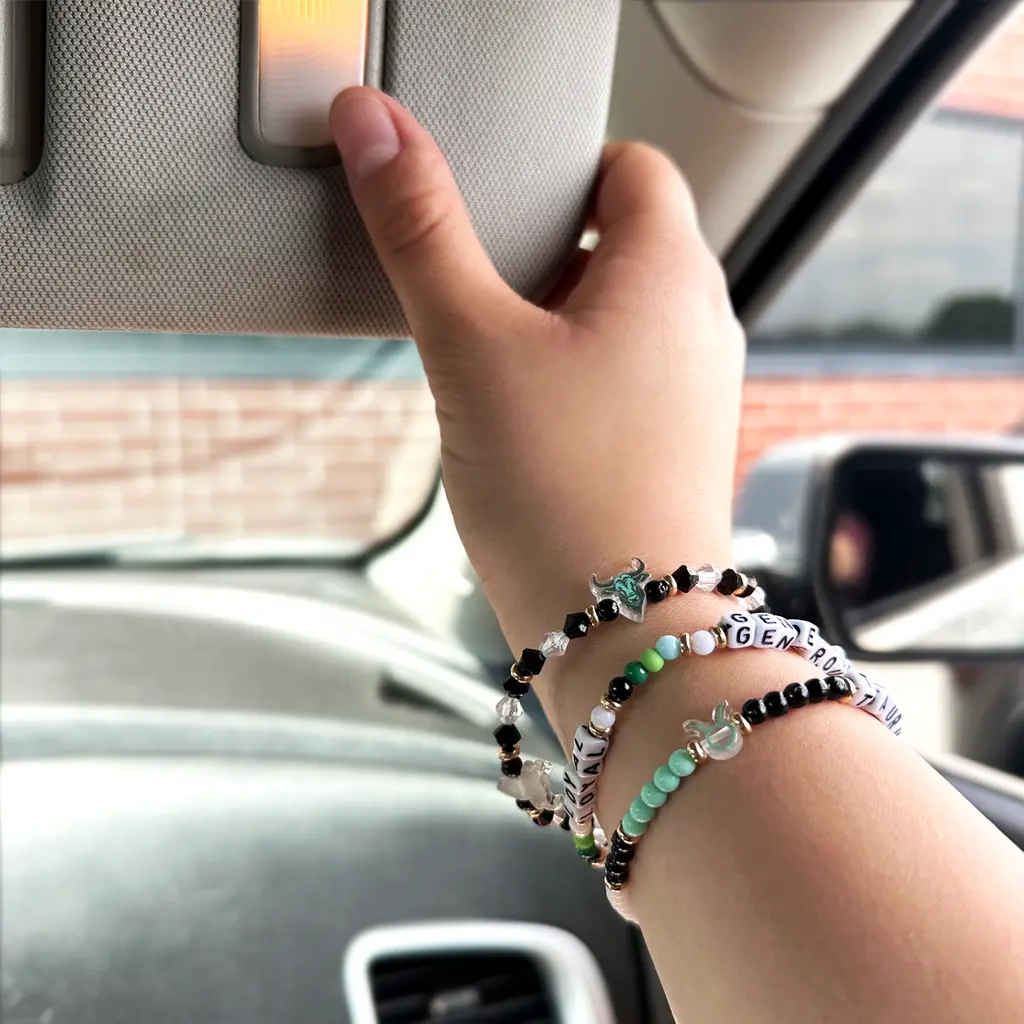 Zodiac 3-Piece Bead Bracelets - 12 Pieces Per Retail Ready Display 25069 WHOLESALE