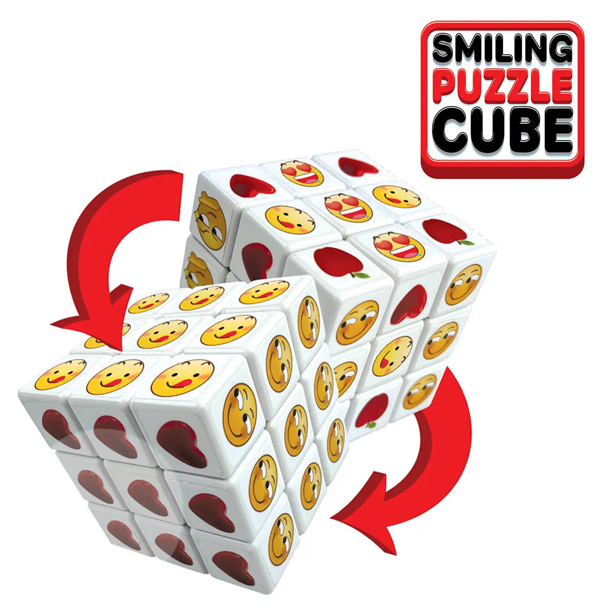 SMILE PUZZLE CUBE - STORE SURPLUS NO DISPLAY - 12 PIECES PER PACK 25076L STORE SURPLUS