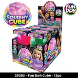 Fun Doh Squishy Cube - 12 Pieces Per Retail Ready Display 25082