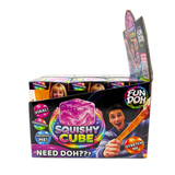 Fun Doh Squishy Cube - 12 Pieces Per Retail Ready Display 25082