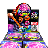 Fun Doh Squishy Cube - 12 Pieces Per Retail Ready Display 25082
