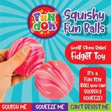 FUN DOH SQUISHY FUN BALLS - STORE SURPLUS - 12 PIECES PER PACK 25084L STORE SURPLUS