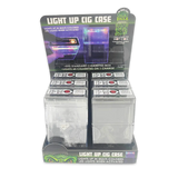 Light-Up Cigarette Case with USB Coil Lighter - 6 Pieces Per Retail Ready Display 25115 WHOLESALE