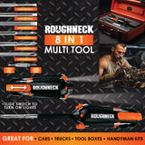 WHOLESALE ROUGHNECK 8-IN-1 MULTI-TOOL 6 PIECES PER DISPLAY 25116