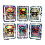 Light-Up Skull Glass Ashtray - 6 Per Retail Ready Display 25121 - NOVELTY INC WHOLESALE