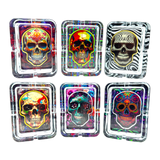 Light-Up Skull Glass Ashtray - Store Surplus No Display - 6 Per Pack 25121L