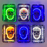 Light-Up Skull Glass Ashtray - 6 Per Retail Ready Display 25121 - NOVELTY INC WHOLESALE