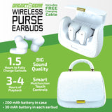 Wireless Earbuds with Stylish Purse Case - Store Surplus No Display - 6 Pieces Per Pack 25124L