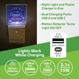 Night Light Charger - 6 Pieces Per Retail Ready Display 25132