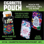 NEOPRENE CIGARETTE POUCH POCKET - STORE SURPLUS NO DISPLAY - 8 PIECES PER PACK 25138L STORE SURPLUS