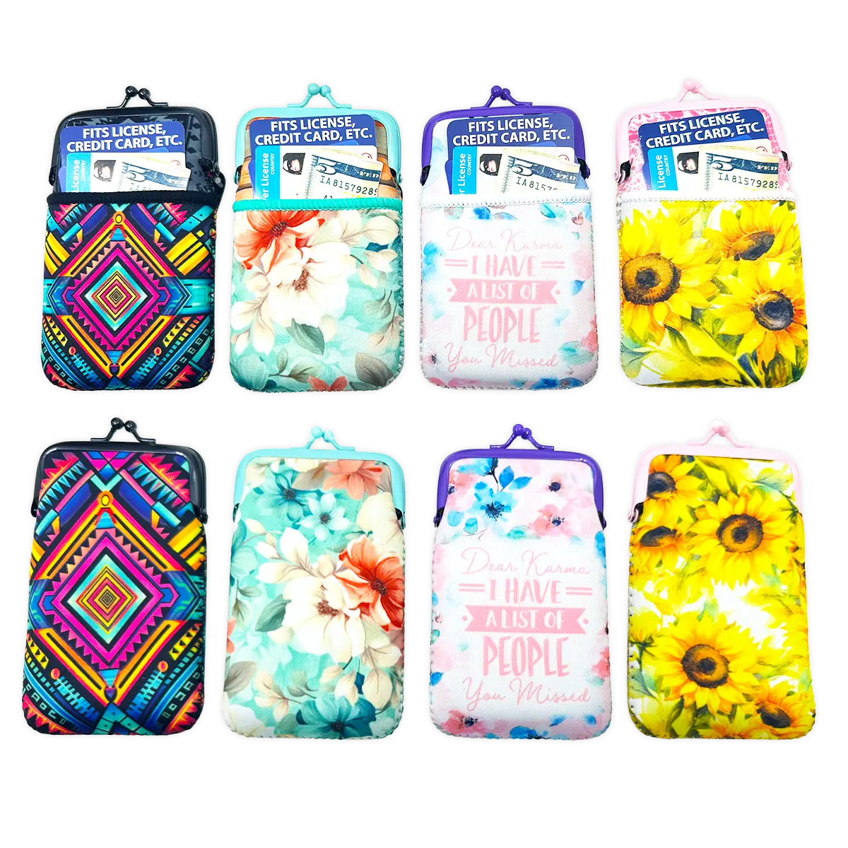 NEOPRENE CIGARETTE POUCH POCKET - STORE SURPLUS NO DISPLAY - 8 PIECES PER PACK 25138L STORE SURPLUS
