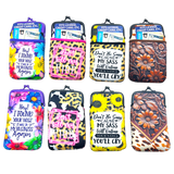 WHOLESALE NEOPRENE CIGARETTE POUCH POCKET 8 PIECES PER DISPLAY 25138