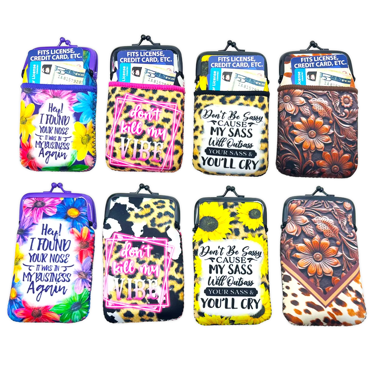 NEOPRENE CIGARETTE POUCH POCKET - STORE SURPLUS NO DISPLAY - 8 PIECES PER PACK 25138L STORE SURPLUS