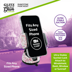 Small Rhinestone Phone Mount - 3 Pieces Per Retail Ready Display 25161 WHOLESALE