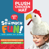 Plush Chicken Hat - 6 Pieces Per Retail Ready Display 25216