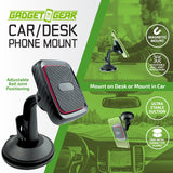 Car/Desk Magnetic Phone Mount - Store Surplus No Display - 6 Pieces Per Retail Ready Display 25233L