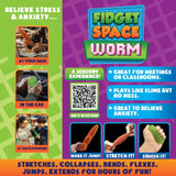 Fidget Space Worm Toy - Store Surplus No Display - 12 Pieces Per Pack 25246L STORE SURPLUS