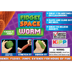 Fidget Space Worm Toy - 12 Pieces Per Retail Ready Display 25246 WHOLESALE