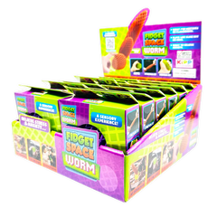 Fidget Space Worm Toy - 12 Pieces Per Retail Ready Display 25246 - NOVELTY INC WHOLESALE