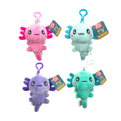 Axolotl Plush Backpack Clip - 24 Pieces Per Retail Ready Display 25264 WHOLESALE