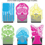 Car Charger DC Dual Port USB / USB-C with Illuminating Effects - 6 Pieces Per Retail Ready Display 25272 WHOLESALE