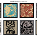 Engraved Wood Cigarette Case - 8 Pieces Per Retail Ready Display 25283 SMOKEZILLA