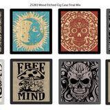 Engraved Wood Cigarette Case - 8 Pieces Per Retail Ready Display 25283 SMOKEZILLA