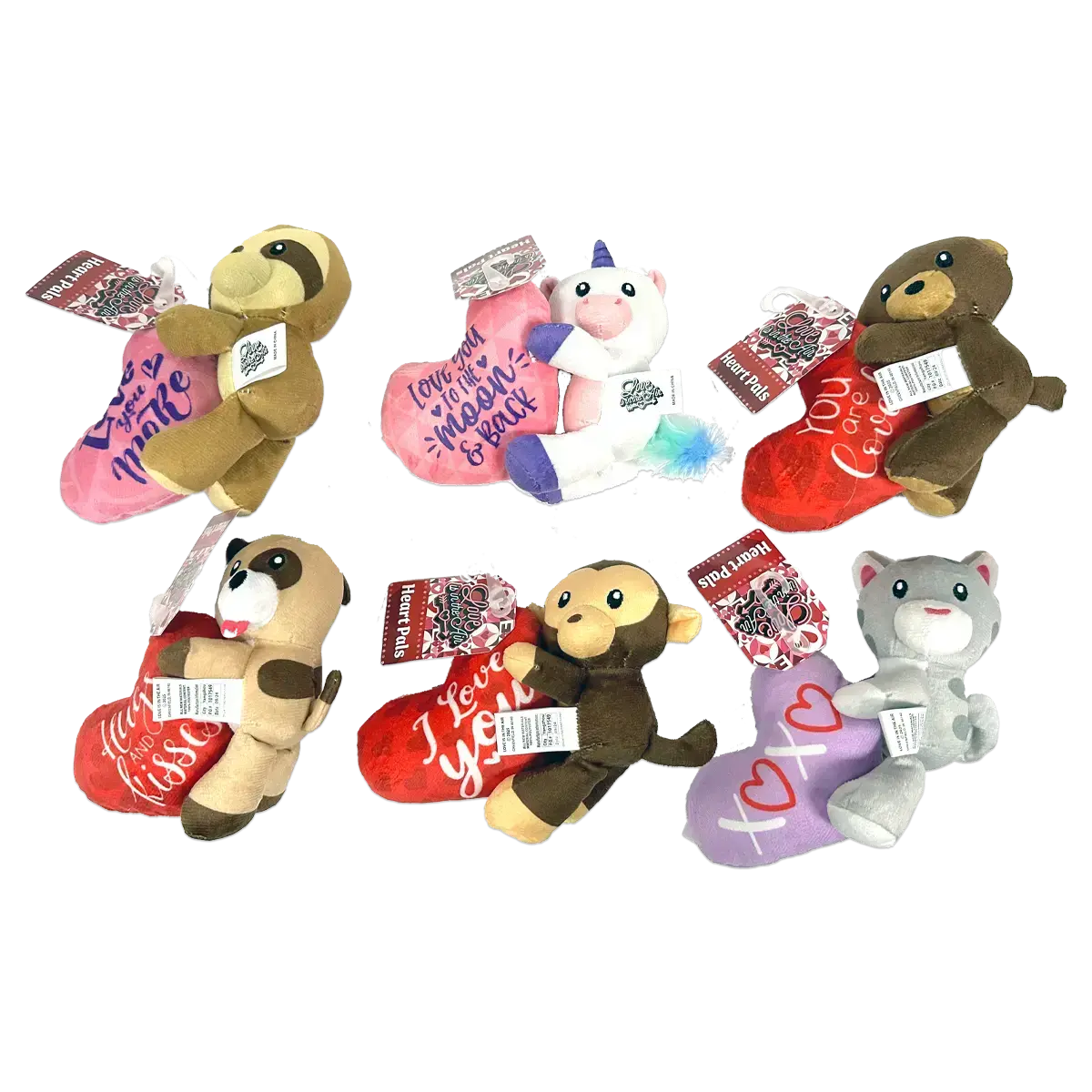 Valentine's Day Rose Plush and Gift Assortment Floor Display - 58 Pieces Per Retail Ready Display 88576 KIPP BROTHERS