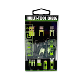 Multi-Tool Charging Cable Coil Lighter Flashlight Dual USB-C Ports with USB to USB-C - 6 Pieces Per Retail Ready Display 25318 WHOLESALE