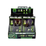 Multi-Tool Charging Cable Coil Lighter Flashlight Dual USB-C Ports with USB to USB-C - 6 Pieces Per Retail Ready Display 25318 WHOLESALE