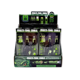 Multi-Tool Charging Cable Coil Lighter Flashlight Dual USB-C Ports with USB to USB-C - 6 Pieces Per Retail Ready Display 25318 WHOLESALE