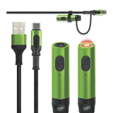 Multi-Tool Charging Cable Coil Lighter Flashlight Dual USB-C Ports with USB to USB-C - 6 Pieces Per Retail Ready Display 25318 WHOLESALE