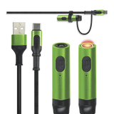 Multi-Tool Charging Cable Coil Lighter Flashlight Dual USB-C Ports with USB to USB-C - 6 Pieces Per Retail Ready Display 25318 SMOKEZILLA