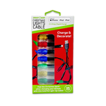 Christmas Light 3FT USB-to-Lightning / USB-C Sync and Charge Cables - 6 Pieces Per Display 25327 STORE SURPLUS