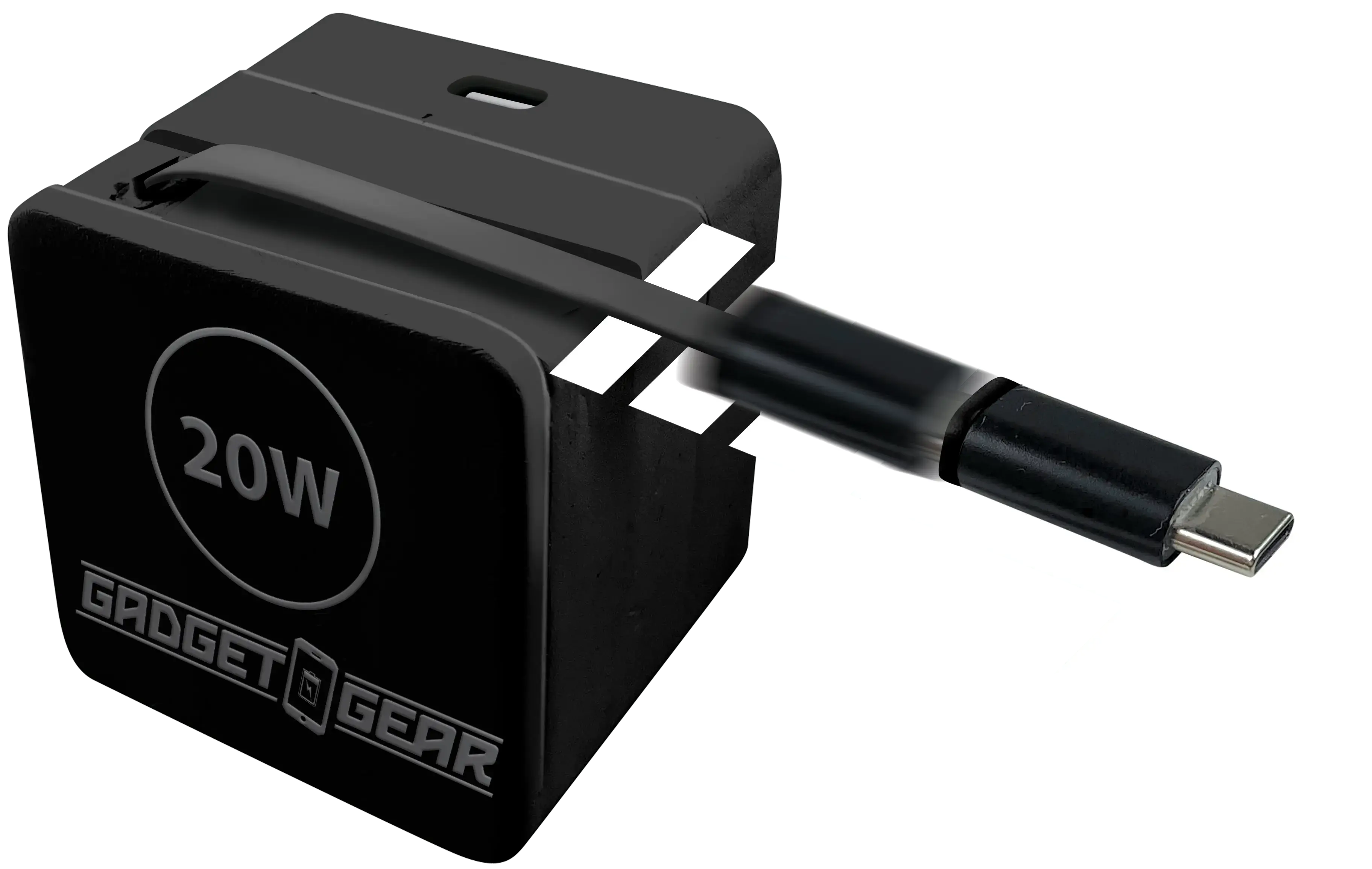 Retractable 30" Charger AC Dual Port USB-C 20 Watts - 6 Pieces Per Retail Ready Display 25383 GADGET GEAR