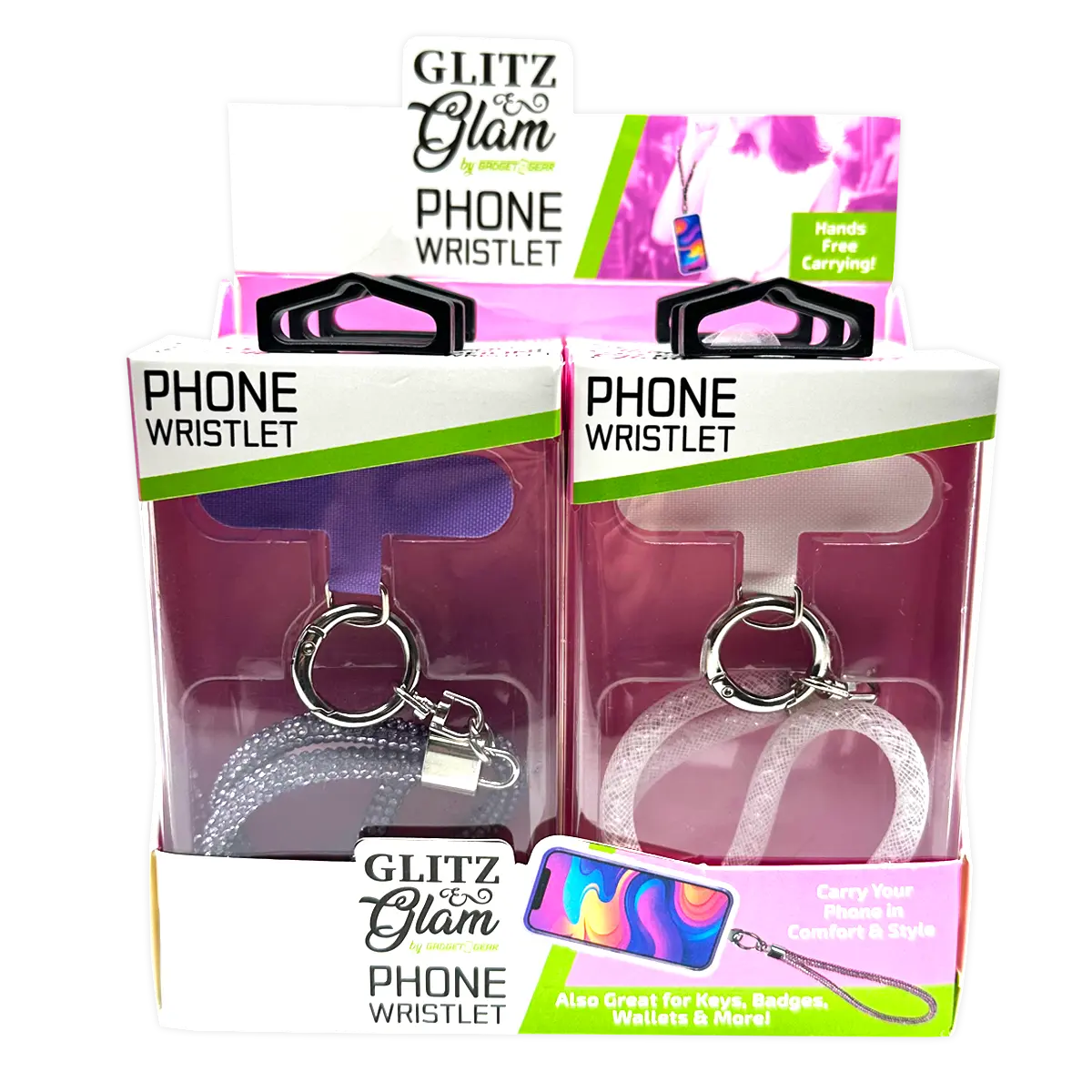 Phone Strap Wristlet - 6 Pieces Per Retail Ready Display 25400 WHOLESALE