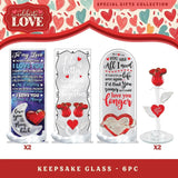 Valentine's Day Glass and Gift Assortment Floor Display - 57 Pieces Per Retail Ready Display 88573 - NOVELTY INC WHOLESALE