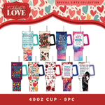 Valentine's Day Glass and Gift Assortment Floor Display - 57 Pieces Per Retail Ready Display 88574 KIPP BROTHERS